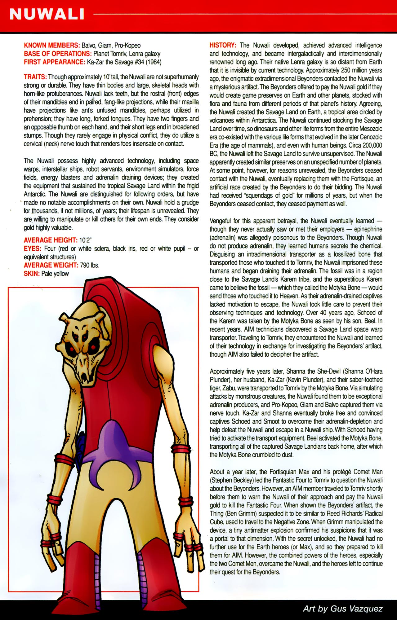 Read online Official Handbook of the Marvel Universe A To Z Update comic -  Issue #4 - 36