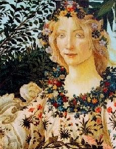 Flora de Alegoría a la primavera (Sandro Boticelli1481-82 )
