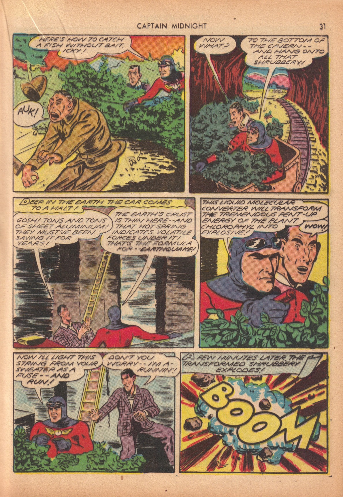 Read online Captain Midnight (1942) comic -  Issue #10 - 31