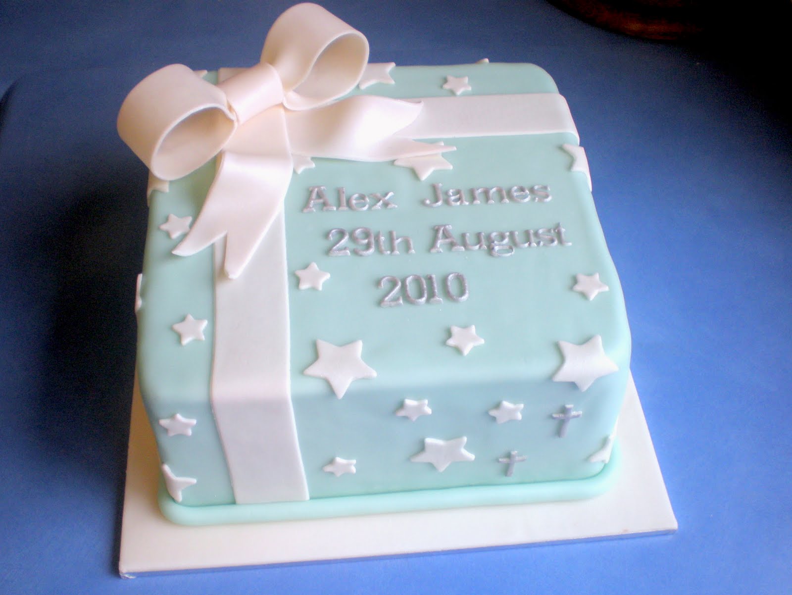 Sugar Siren Cakes Mackay Boys Christening Cake