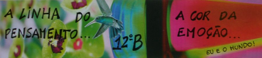 12B - A LINHA DO PENSAMENTO, A COR DA EMOÇÃO - O EU E O MUNDO