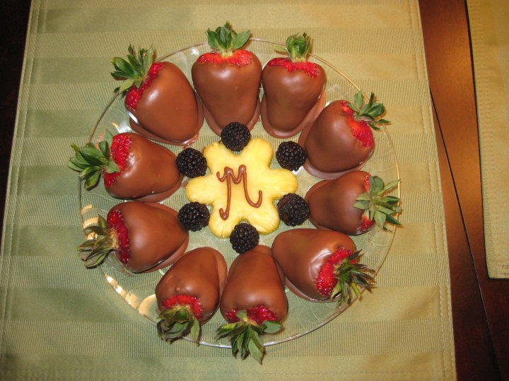 Christine's Apron Adventures Edible Arrangement & Chocolate Covered