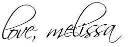 love, melissa