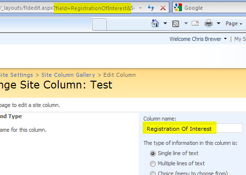 Sack of Holding: Use friendly 'developer' column names