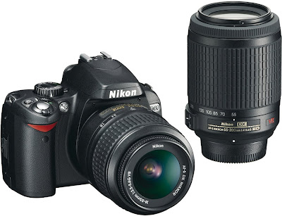 Nikon D60 double kit: Nikkor 18-55mm and Nikkor 55-200mm