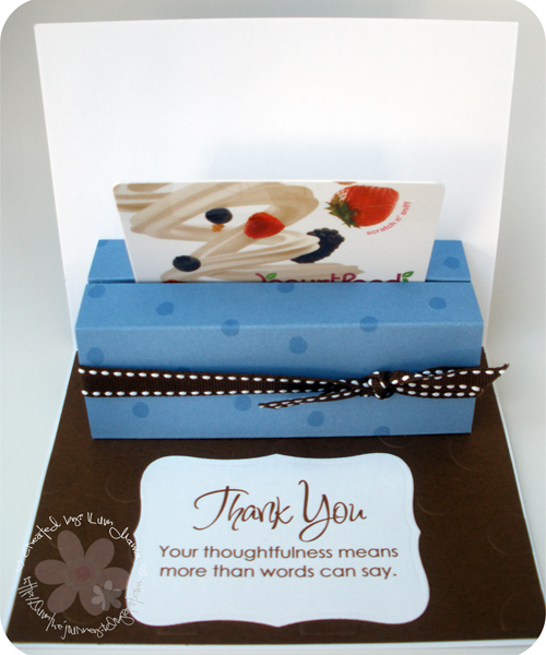 Luvn The Journey: Thank You Gift Card Holder