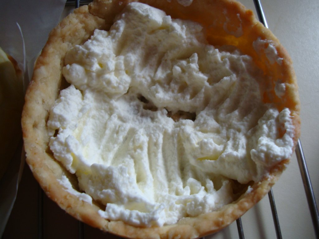 bread Baking Experiment Cheesecake pie with flaky pie crust