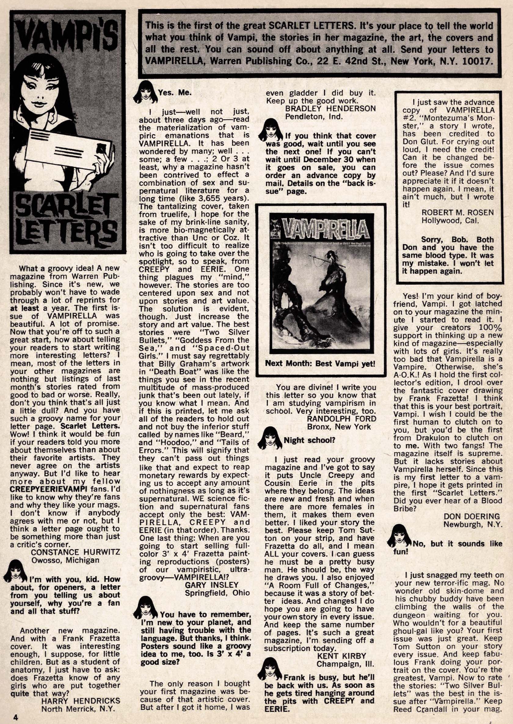 Read online Vampirella (1969) comic -  Issue #3 - 4