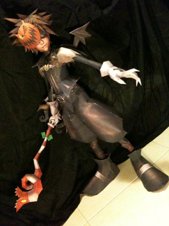 Kingdom Hearts 2 Halloween Town Sora Papercraft Papercraft Paradise