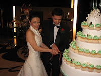 the cake cutting ceremony