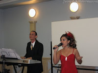 Singer and Live Band entertainment during dinner