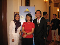Jason Geh, the band manager posing with CIMA personnels