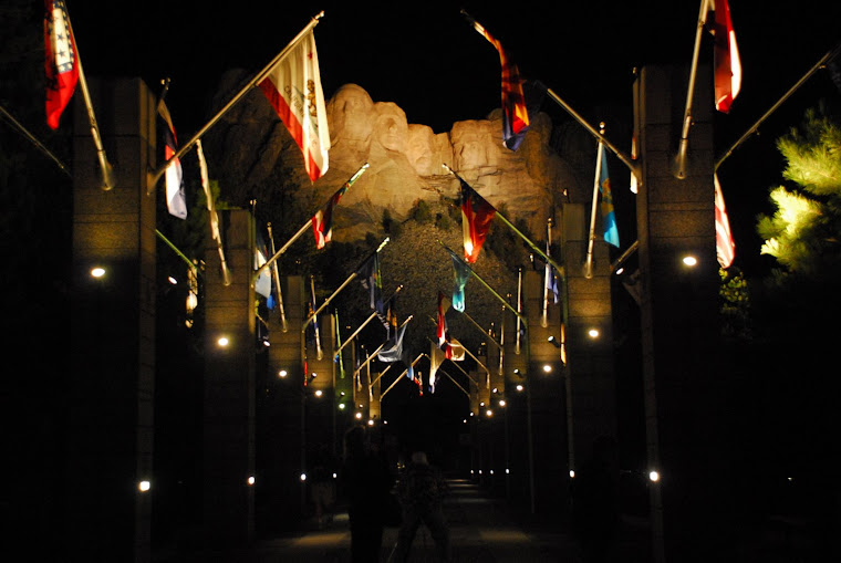 Avenue of the Flags at Night
