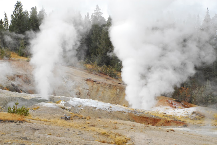 Close Up of Geysers