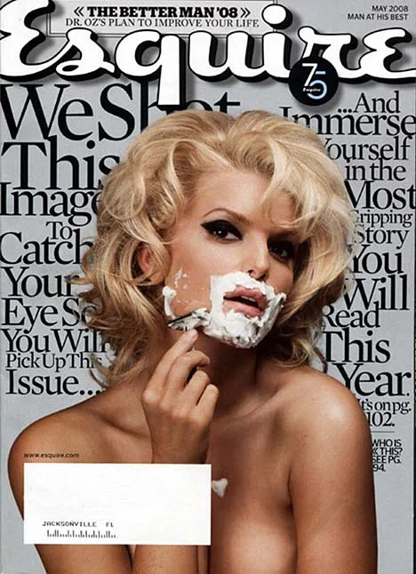 Jessica Simpson on the cover of the May edition of Esquire magazine