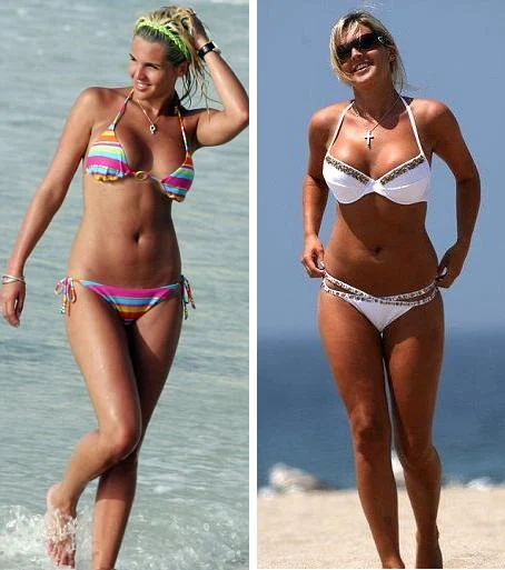 Danielle Lloyd showed off her slimmed down figure