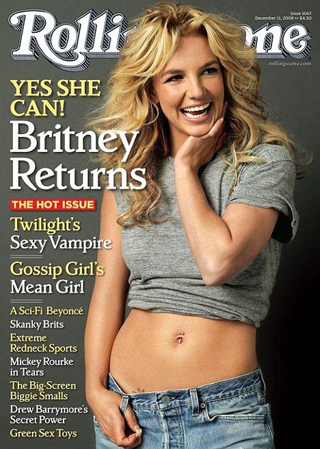 Britney Spears poses for Rolling Stone magazine