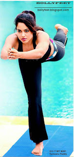 Sameera Doing Yoga