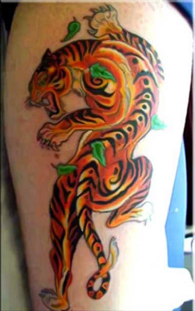 Tattoo Harimau Tiger Tattoo Gambar  Seni Tattoo