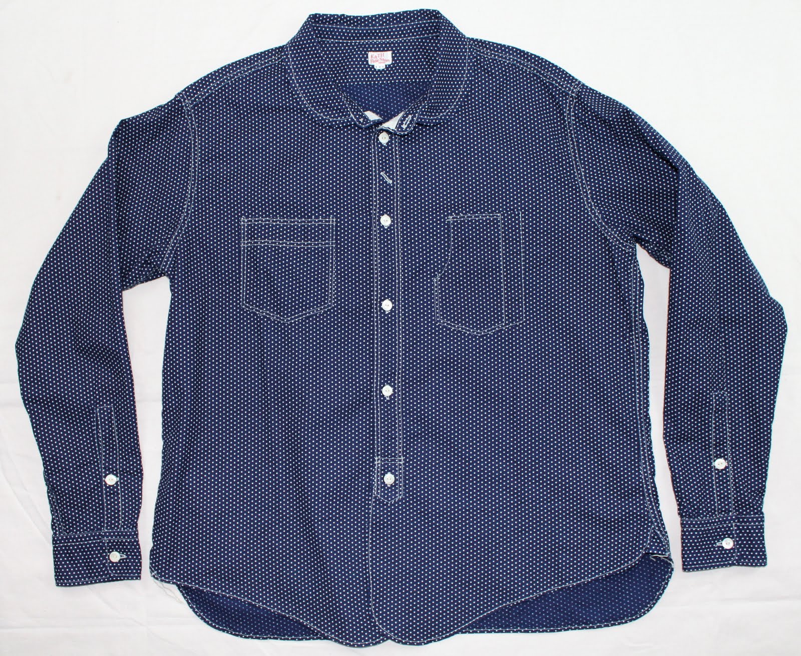 vintage workwear: WORKERS K & T H Co Round Collar Wabash Shirt