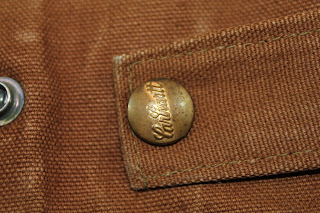 vintage workwear: 1940's era Carhartt Brown Duck Zipper Jacket