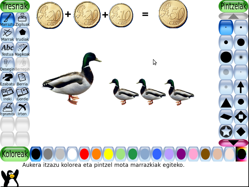 Luberri Ubuntu Nola konfiguratu Tux Paint