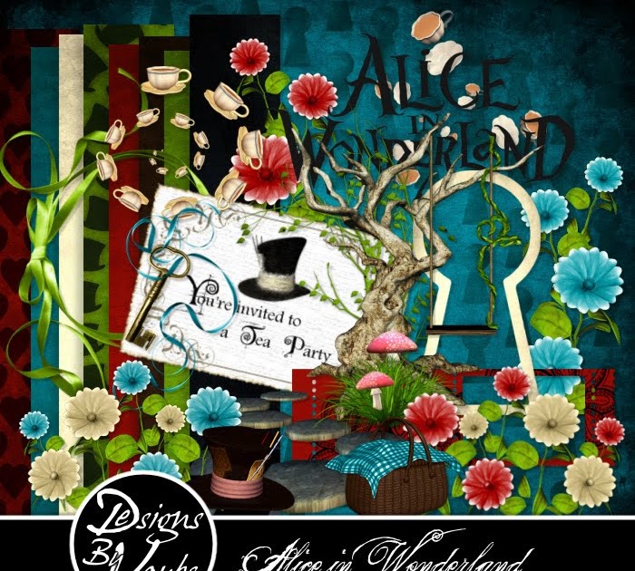 Designs by Vaybs Alice in Wonderland kit