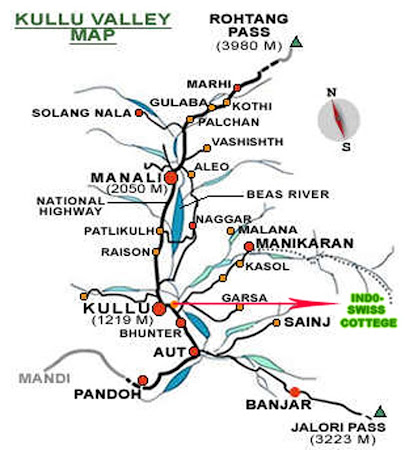 KULLU VALLEY MAP
