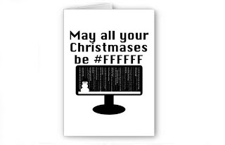 Christmas and holiday cards for geeks