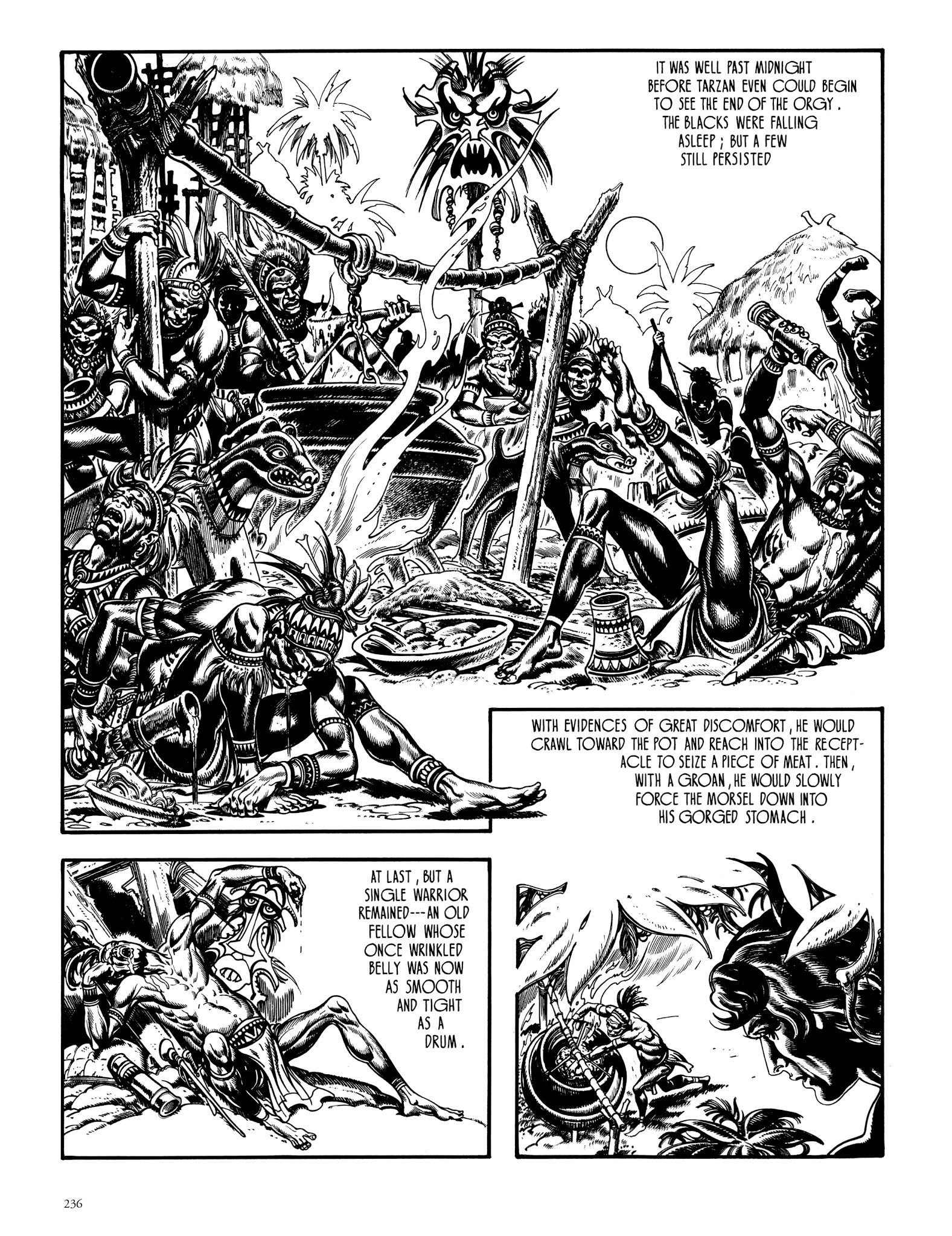 Read online Edgar Rice Burroughs' Tarzan: Burne Hogarth's Lord of the Jungle comic -  Issue # TPB - 235