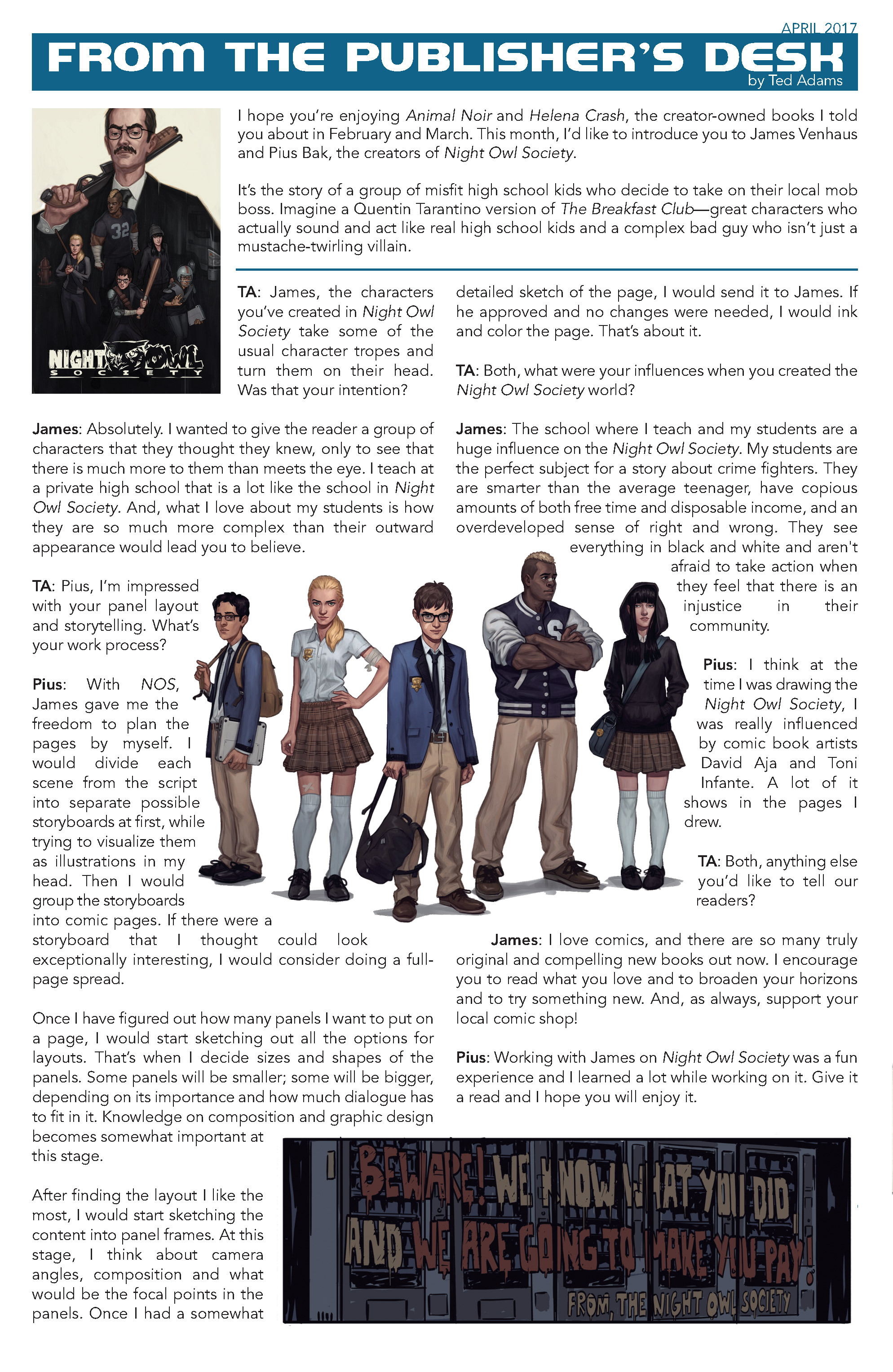 Read online Night Owl Society comic -  Issue #1 - 33