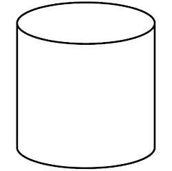 cylinder shapes solid dimensional objects round 3d geometric object surface circles cilinder way 2009 worksheets shotgun cg
