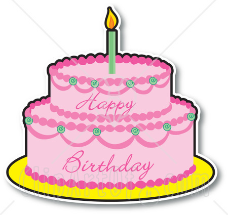 happy birthday clip art cake