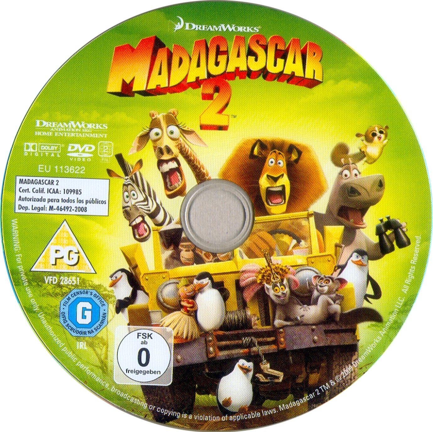 Peliculas DVD Madagascar 2 “Escape a Africa”