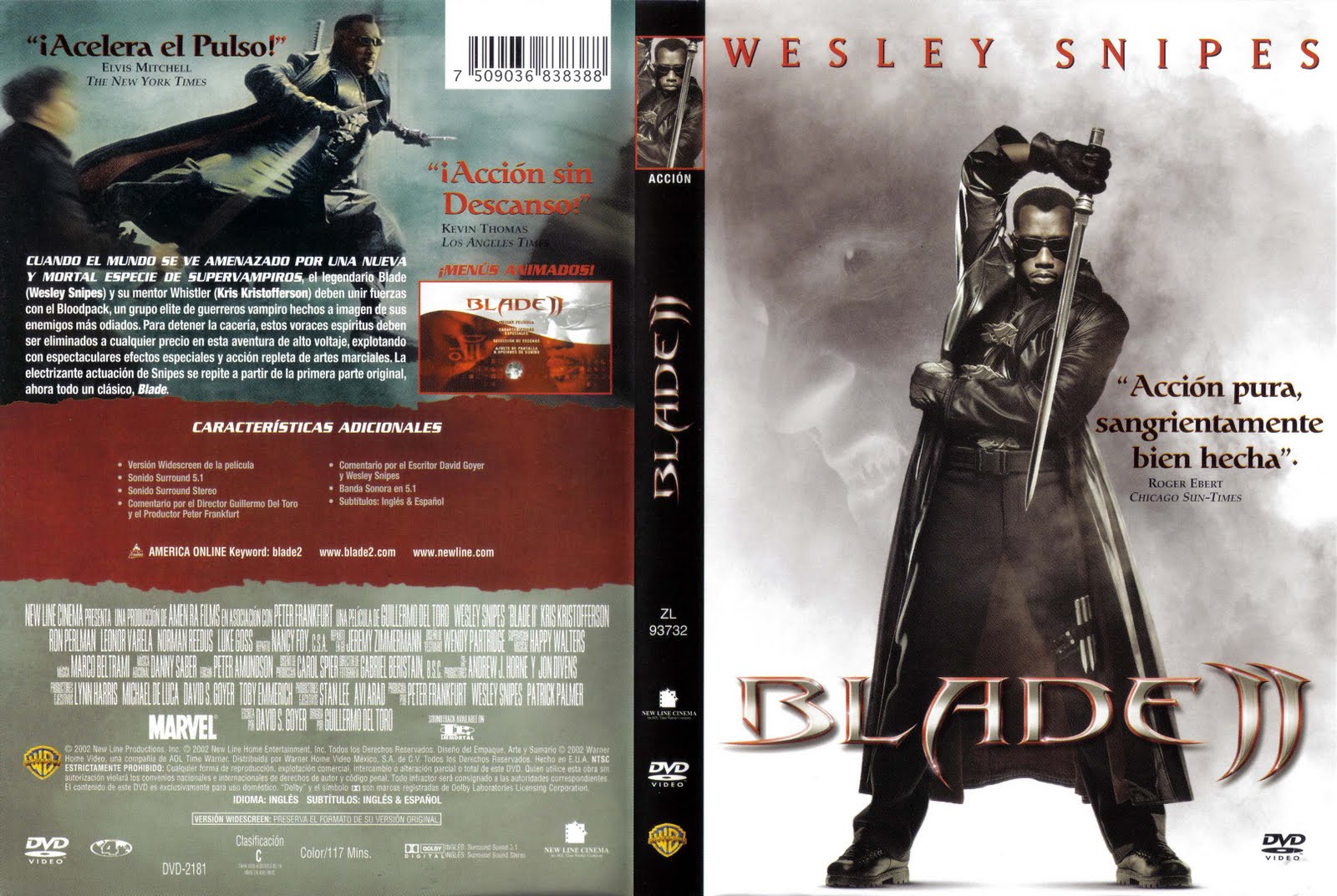 Peliculas DVD Blade 2