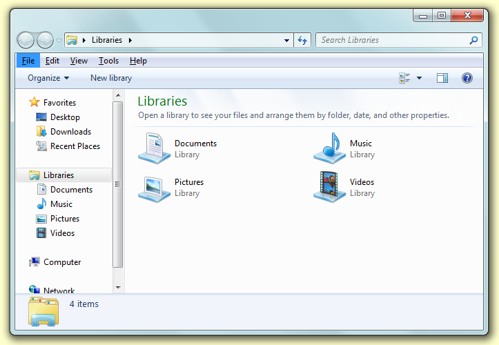 How to see the Explorer menus in Windows Vista and 7 ~ Bloody Computer How to see the Explorer menus in Windows Vista and 7 ~ Bloody Computer