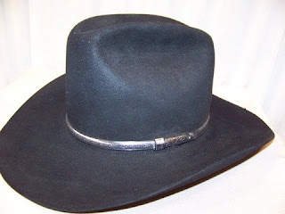 Chapeau de cowboy Resistol Quicksilver taille 7 noir XXXX 4X