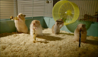 Jazz hamsters ... The Clever Hamsters in the new drench ad 