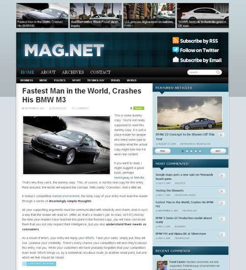 Magnet Wordpress Theme by WPZoom Free Download.