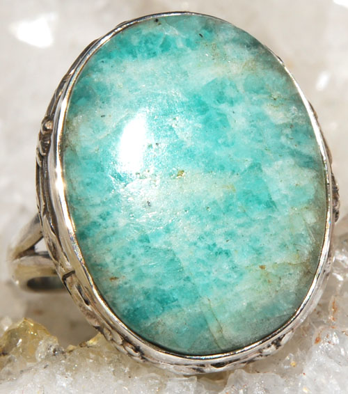 Amazonite Ring sz7