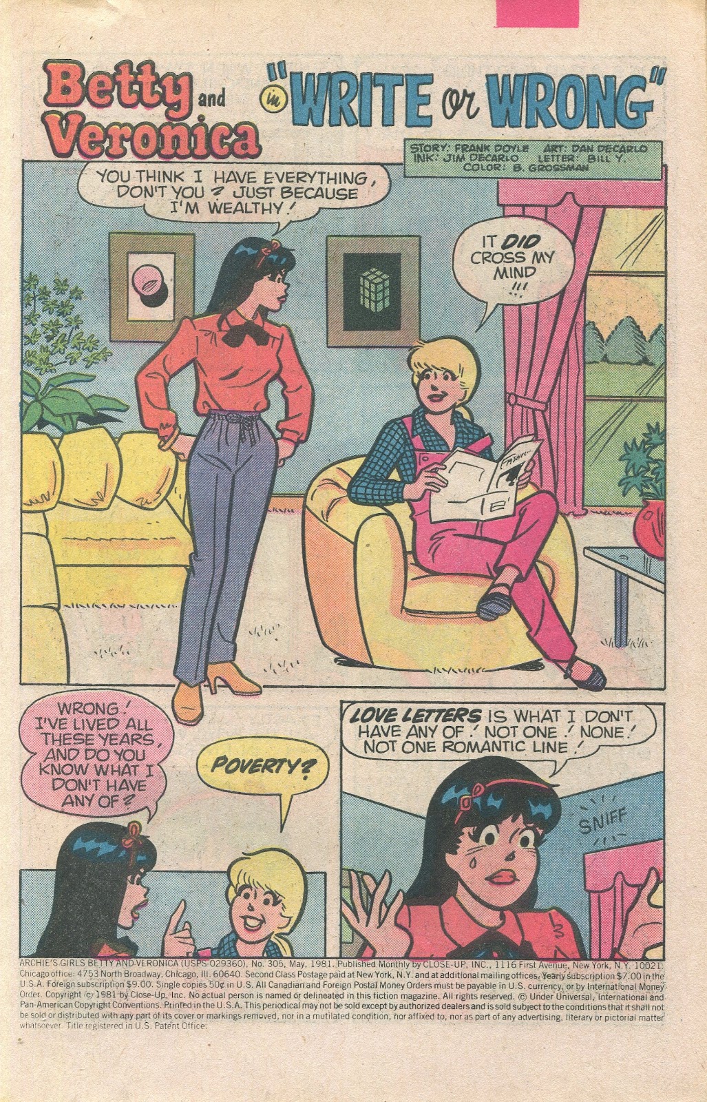Archie's Girls Betty and Veronica issue 305 - Page 3