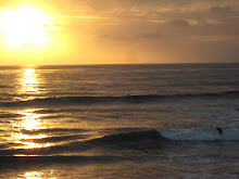 Sunset with Surfer in San Diego