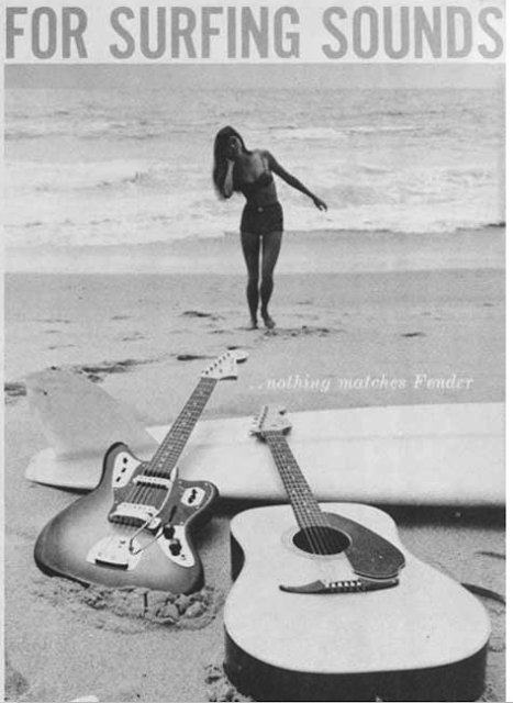 fender surf music publicité advertissement surfin estate blog surf culture