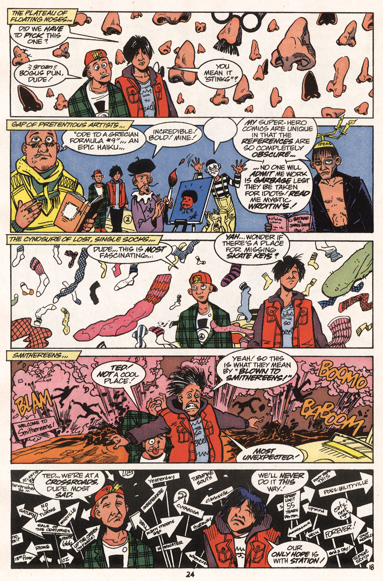 Read online Bill & Ted's Excellent Comic Book comic -  Issue #4 - 24