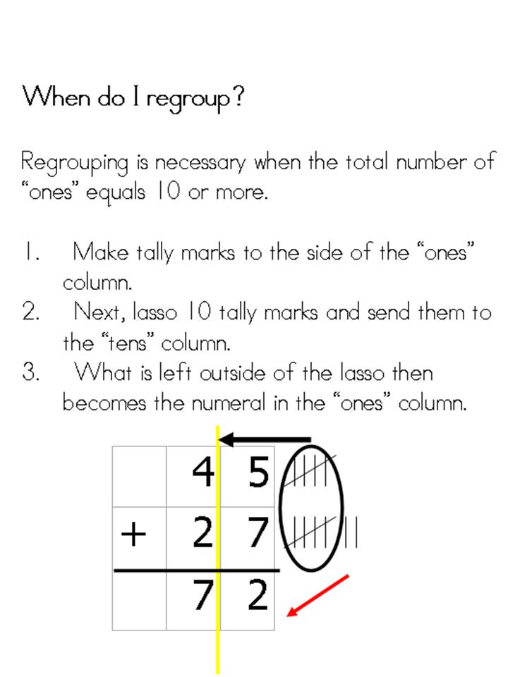 Mrs Trevino s 2nd Grade Class Addition W Regrouping Using Tally Marks