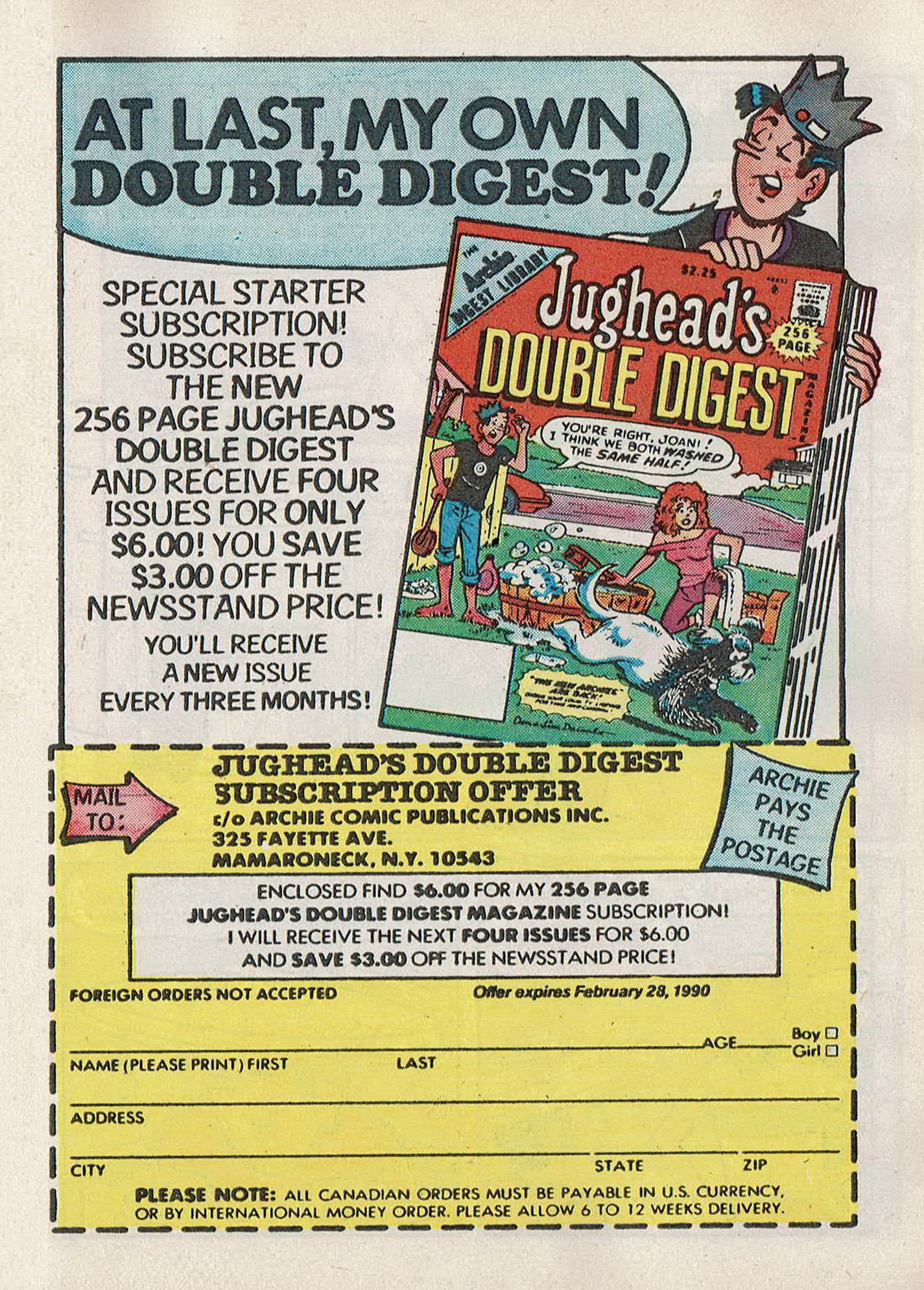 Read online Jughead Jones Comics Digest comic -  Issue #59 - 97