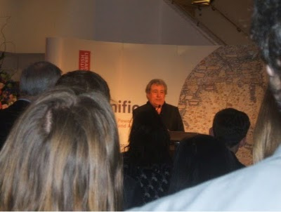 Terry Jones Opening the Magnificent Maps exhibition