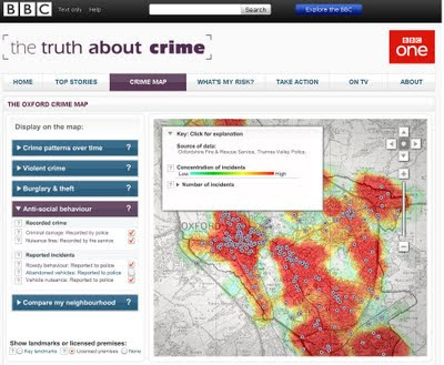 Truth About Crime BBC Heat Map