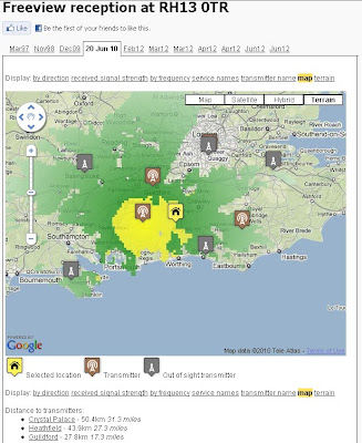 UKFreeTV  Creates Freeview Digital Coverage Map Example
