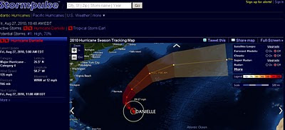 Hurricane Danielle Stormpulse Map